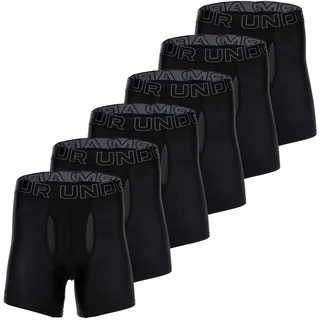 Under Armour Boxershorts unifarben schwarz 4XL 6er Pack