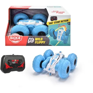 Dickie Toys - RC Auto Wild Flippy (blau) - ferngesteuertes Auto mit Rotations- und Flip-Funktion (bis 8 kmh), Spielzeug-Auto für Kinder ab 6 Jahren, 201103003