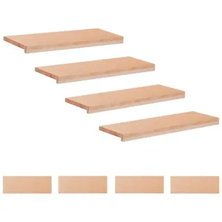 vidaXL Treppenstufen 8 stk. 80 x 30 x 2 cm Natur Massivholz