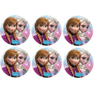 Disney Eiskönigin Set Mit 6 Melamin Teller 20.3cm (20cm)
