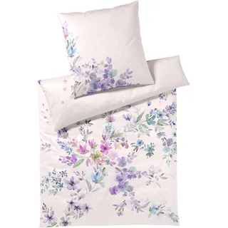 Bettwäsche ELEGANTE "Amazing", rosa (pastell), B/L: 155cm x 220cm, 1 Stk., 1 Stk., Mako-Jersey, B/L: 80cm x 80cm, 2 Stk., Mako-Jersey, Obermaterial: 100% Baumwolle, Bettwäsche, Bettwäsche, angenehmes Hautgefühl