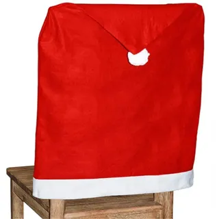 Molinter Stuhlhusse Weihnachten Stuhlüberzug Stuhlbezug Nikolaus Stuhlabdeckung für Weihnachtstisch Esszimmer Haus Dekoration (2 Stück)