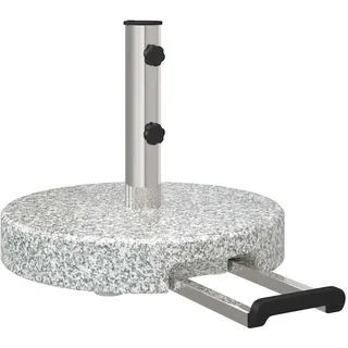 vidaXL Schirmständer Granit Ø 45 x 37,5 cm Grau