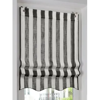 Heine Raffrollo in schwarz-weiß | Gr.: 140-x-80-cm