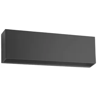 LINDBY Außenwandleuchte Kunststoff 24 cm 1-flammig schwarz