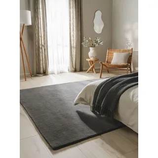 benuta nest Nest Wollteppich 120 x 170 cm Anthrazit