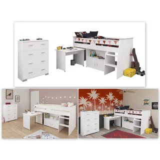 Parisot Kinderzimmer 2-teilig "Reverse 12" Weiß