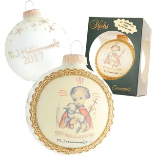 Krebs Glas Lauscha Weihnachtskugeln M.I. Hummel, Engel 1-tlg. 8cm