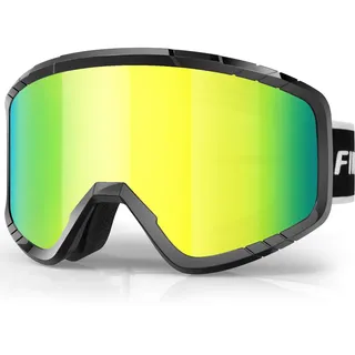 Findway Skibrille, Snowboard Brille für Brillenträger Herren Damen Erwachsene Jugendliche, OTG, UV-Schutz Kompatibler Helm, Anti Fog Erwachsene Ski Goggles für Skifahren/Skaten/Schneemobil