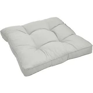 Beautissu Sitzkissen 70 x 70 x 10 cm hellgrau 1 St.