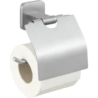Wenko Turbo-Loc® Toilettenpapierhalter mit Deckel, Mod. Porto Matt, Befestigen ohne Bohren