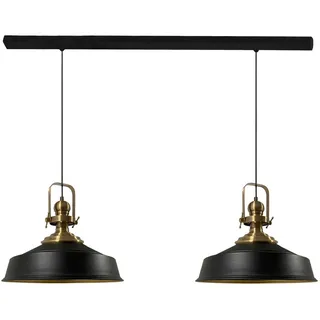 Bamyum Asletl 2-flg. Ø41 cm rund schwarz-gold