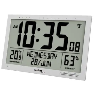 Technoline Moderne Digitale Wanduhr 30,5 WS8113 schwarz