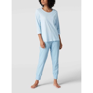 Pyjama aus Baumwolle Modell 'Emelie', Hellblau, 44