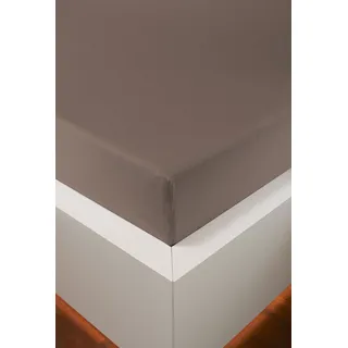 bellana Spannbettlaken Baumwolle-Jersey 70 x 140 - 90 x 200 - 120 x 200 - 140 x 200 - 180 x 200 cm braun