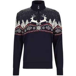 Dale of Norway Dale Christmas Masc Sweater navy offwhite redrose (C) M