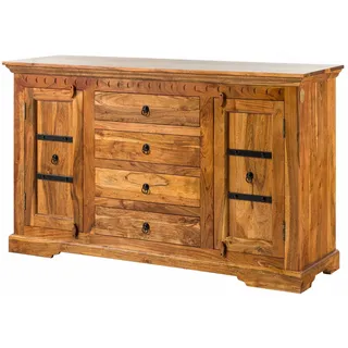 kolonial-stil Sideboard hell Holz Akazie massiv Kommode Mehrzweckschrank Schrank