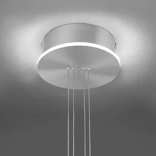 Q SMART HOME LIGHTS LED-Pendelleuchte Q-Etienne Alu, Eisen, Stahl & Metall Silber