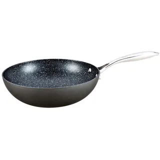 Herenthal Topf-Set WOK Kochtopf Topf Aluguss Ø26 Herenthal HT-FW26, Aluminiumguss schwarz