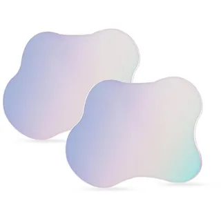 2 Stück Unregelmäßige Untersetzer aus Acryl, Transparent Bunt Tassenuntersetzer für Getränke Kreativ Wolkenform Dekorativer Teller für Tischplatte Couchtisch Küche Bar HeimdekorationNQEUEPN 2