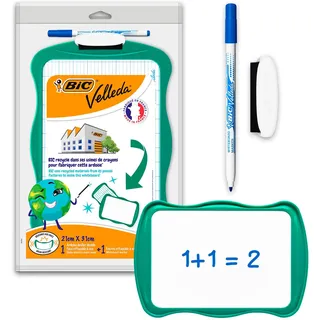 Bic Whiteboard Velleda recycled 21x31cm + stift + wisser