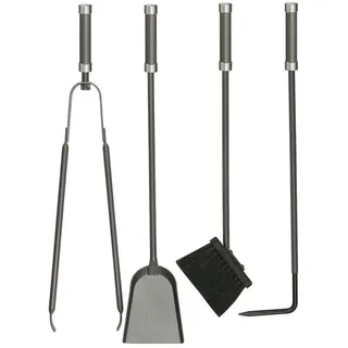 SCHAUFEL KAMINSCHAUFEL KAMINBESTECK KAMIN BESTECK EDELSTAHL GEBÜRSTET 56CM NEU