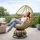 Polyrattan Loungesessel Beige