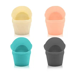 JasCherry 16 Stück Mini Muffinform Silikon, Antihaft Wiederverwendbar Muffins Cupcake Formen, Silikon Muffinförmchen Backformen