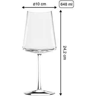 Stölzle Lausitz Bordeauxglas Rotweinglas 0,648 l 6 St.