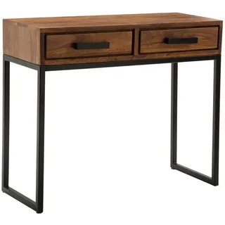 KADIMA DESIGN Sheeshamholz Konsolentisch 90x36x77 braun