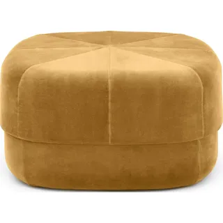 Circus Pouf L gelb aus Velours
