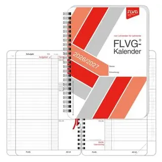 FLVG FLVG-Kalender von Lehrenden für Lehrende A5 rot 2026/2027