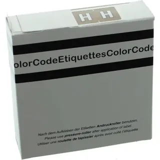 Color Buchstaben-Signale H (Farbsystem Leitz/Elba) braun VE=250 Stück