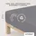 Baumwolle 90 x 190 - 100 x 220 cm gray mid