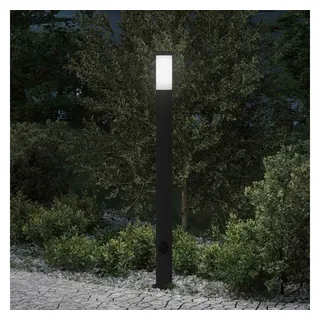 vidaXL Pollerleuchte Edelstahl 110,0 cm inkl. Bewegungsmelder schwarz