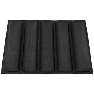 MAGT Baguette Backform, Baguette Backblech Silikon Baguetteblech Antihaft Wiederverwendbare Backformen Perforierte Form 5 Formen Küche Werkzeug