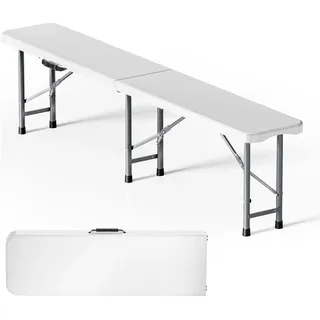 Wiltec Klappbank 180 x 30 x 43 cm Grau