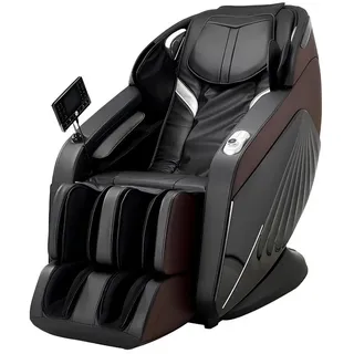 aea Massagesessel mit Massagefunktion Polyester 75 x 115 x 125 cm Schwarz