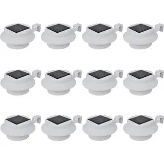 vidaXL Außenleuchte Kunststoff 15,1 cm 12 Stk. LED Weiß