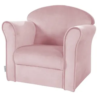 roba® Sessel Lil Sofa, Kindersessel mit Armlehnen, Minisessel in Samtstoff rosa