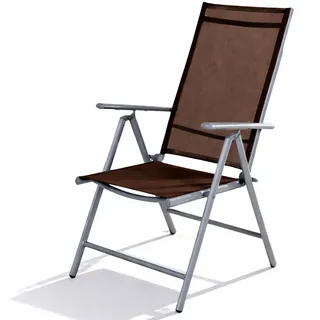 Mojawo Hochlehner Gartenstuhl 64 x 54 x 106 cm schokobraun klappbar