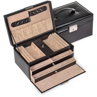 SACHER Schmuckkasten Eva new classic/schwarz (Leder)