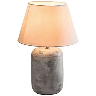 Mirabeau Tischleuchte Tischlampe Ciel d'Opale grau/weiß grau