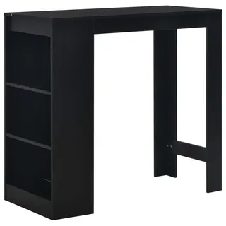 vidaXL Bartisch 110 x 50 x 103 cm Schwarz