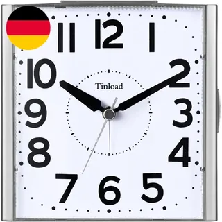 Tinload Seniorenwecker analog Nachtlicht Snooze 4,7 Zoll laut Batterie