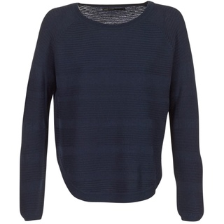 ONLY Damen Dünner Strick Pullover | Langarm Rundhals Knitted Sweater | Basic Stretch Jumper ONLCAVIAR, Farben:Blau-2, Größe:XS