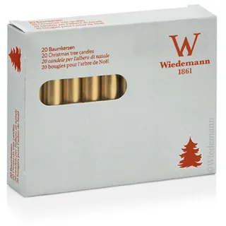 Wiedemann Stumpenkerze 9,6 cm gold 20 St.
