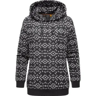 Ragwear Hoodie Cinda modischer Kapuzenpullover mit hohem Kragen grau L (40)