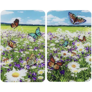 Herdabdeckplatte 2er Set (BHT 30x5,50x52 cm) - bunt - BHT 30x5,50x52 cm