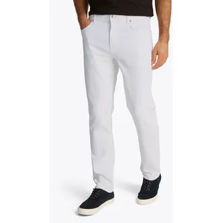 Straight-Jeans TOMMY HILFIGER "STRAIGHT DENTON STR MESA BLUE", Herren, Gr. 34, Länge 32, weiß, Denim/Jeans, Obermaterial: 95% Baumwolle, 3% Elastomultiester, 2% Elasthan, casual, straight fit knöchellang, Jeans, in hellblauer Waschung